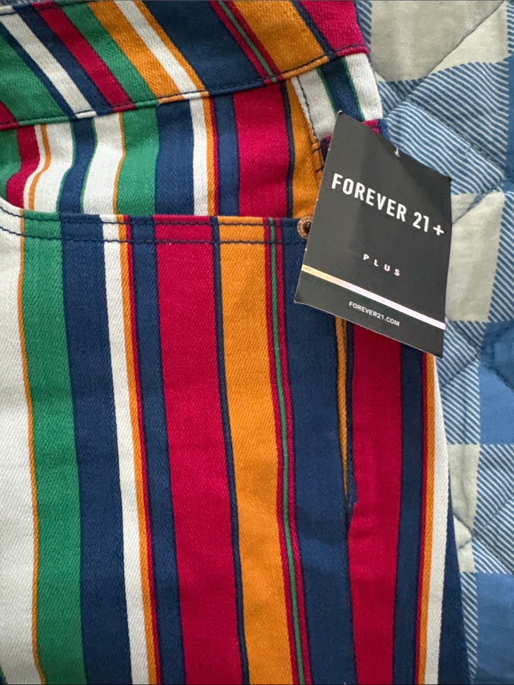 Pinup Playful Multicolor Stripe Shorts - Picture 3 of 5